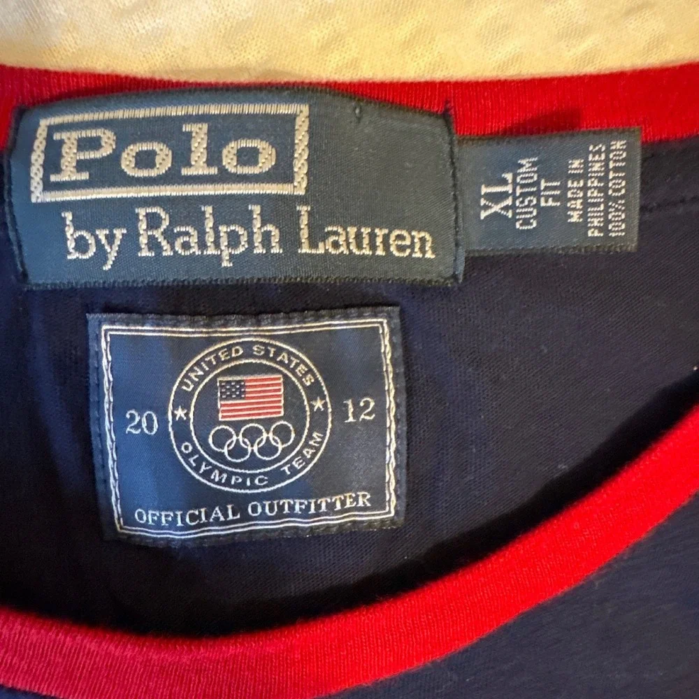 Polo Ralph Lauren 2012 US Olympic Team Navy Ringer T-Shirt Mens XL
